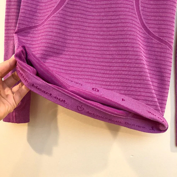 Lululemon Swiftly Tech Long Sleeve Pink Tee Women's 4 - Picture 7 of 10
